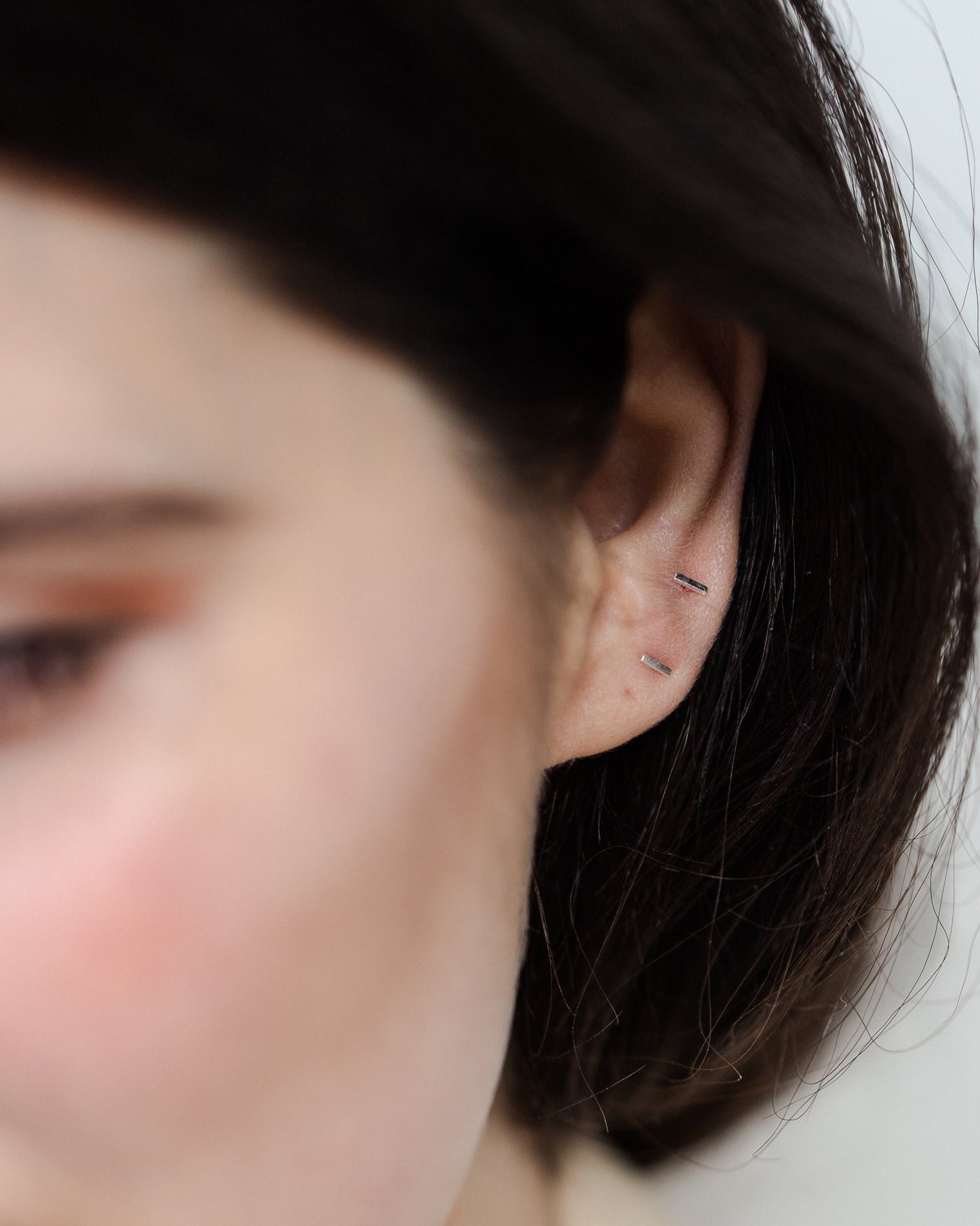 'Mia' Mini Bar Stud Earrings