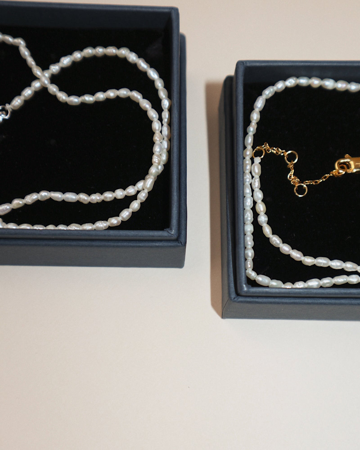 'Selene' Seeded Pearl Necklace - Lines & Current