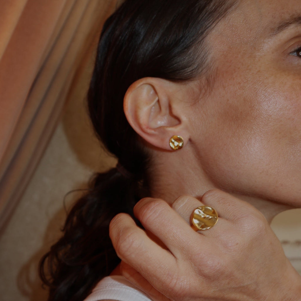 'Océane' Disc Earrings