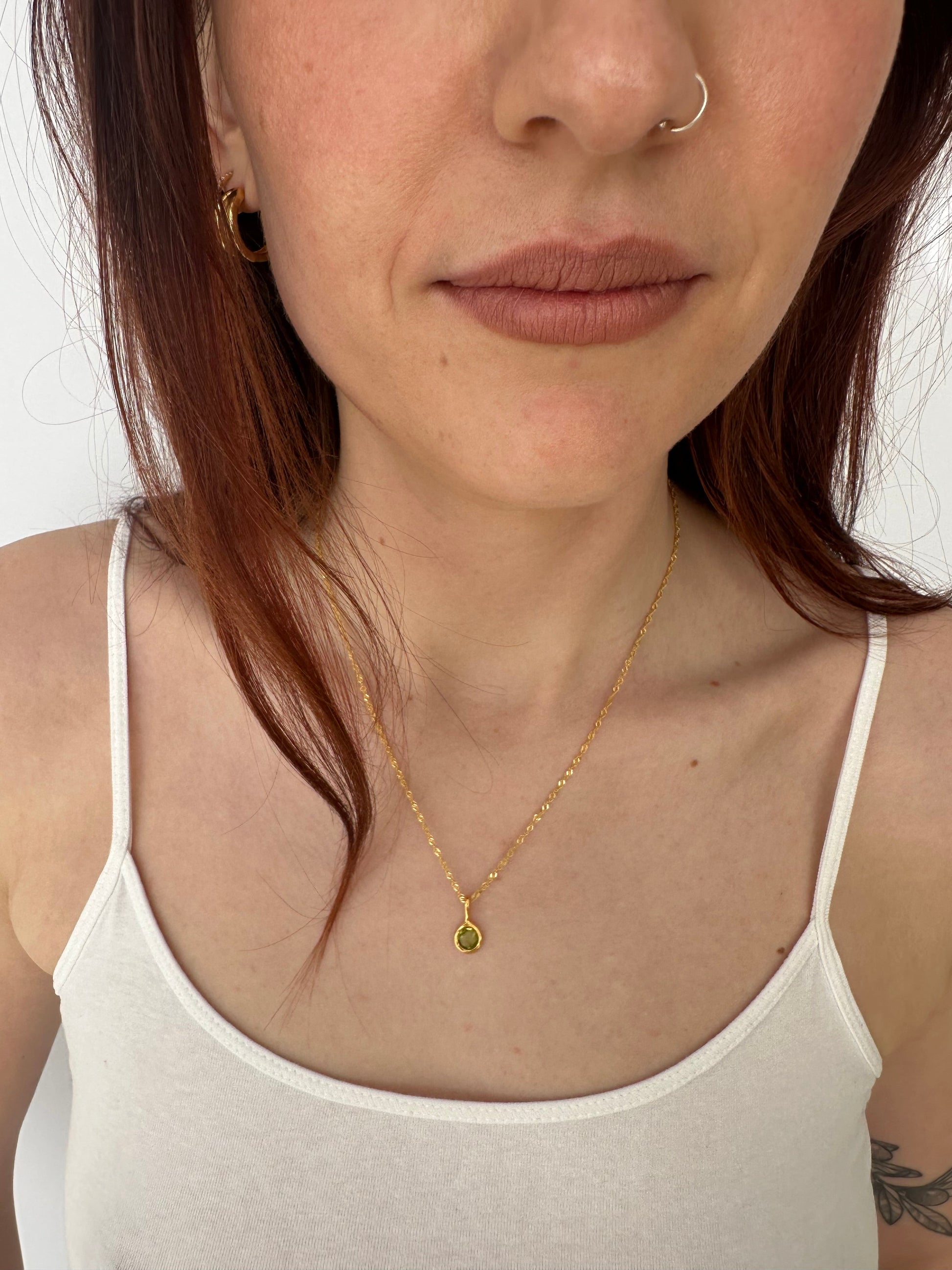 'Jörd' Birthstone Pendant Necklace - LINES AND CURRENT
