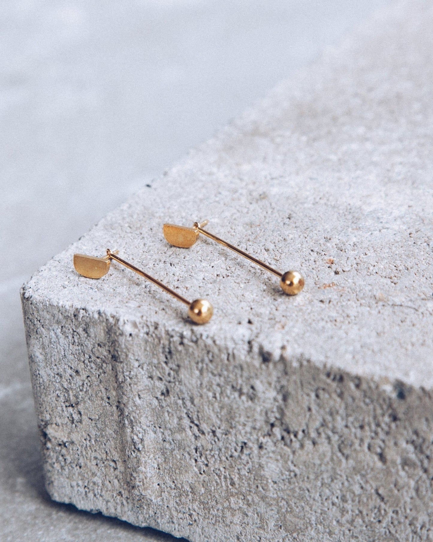 Mini-'D' Drop Earrings