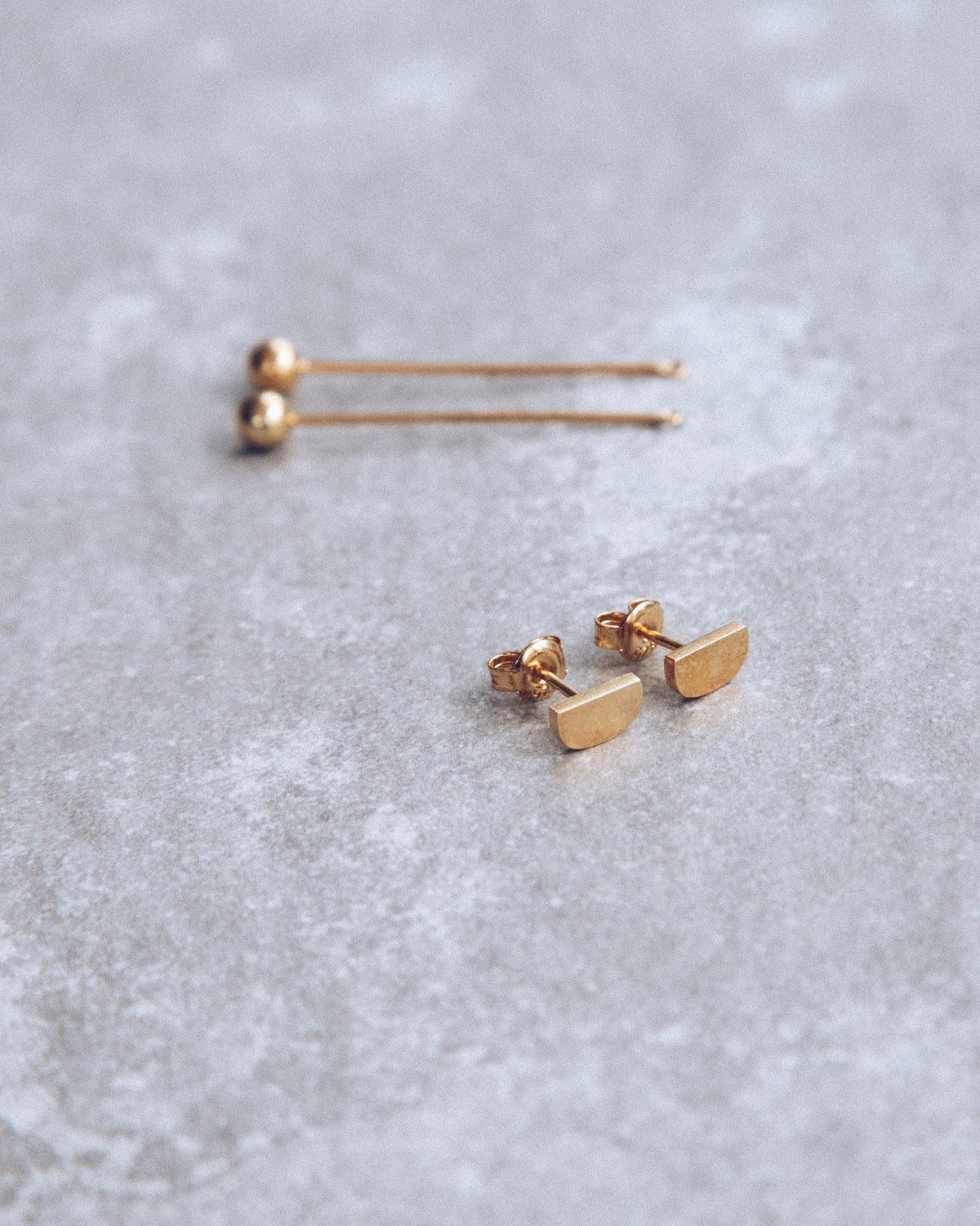Mini-'D' Drop Earrings