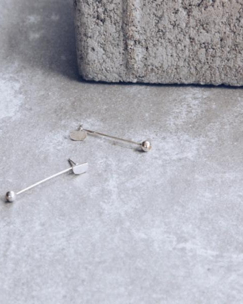 Mini-'D' Drop Earrings