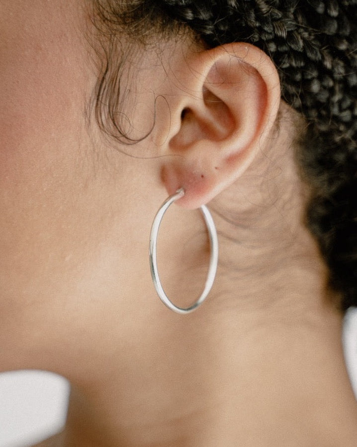 'Pamela' Pipe Hoop Earrings