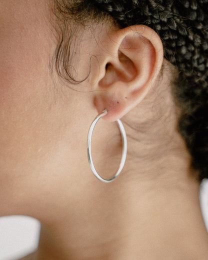 'Pamela' Pipe Hoop Earrings