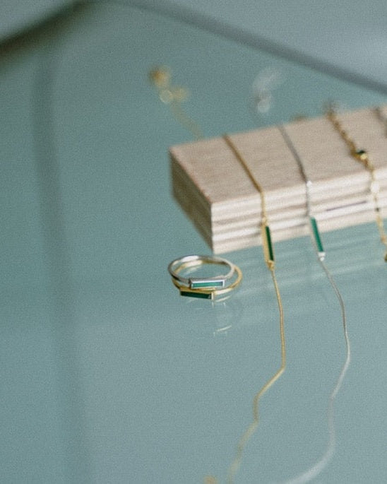 'Green Alchemy' Agate Ring