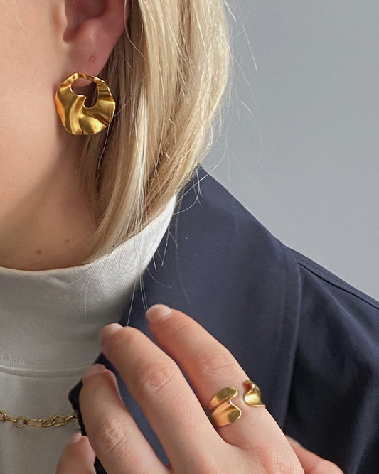 'Rainn' Sculpt Earrings