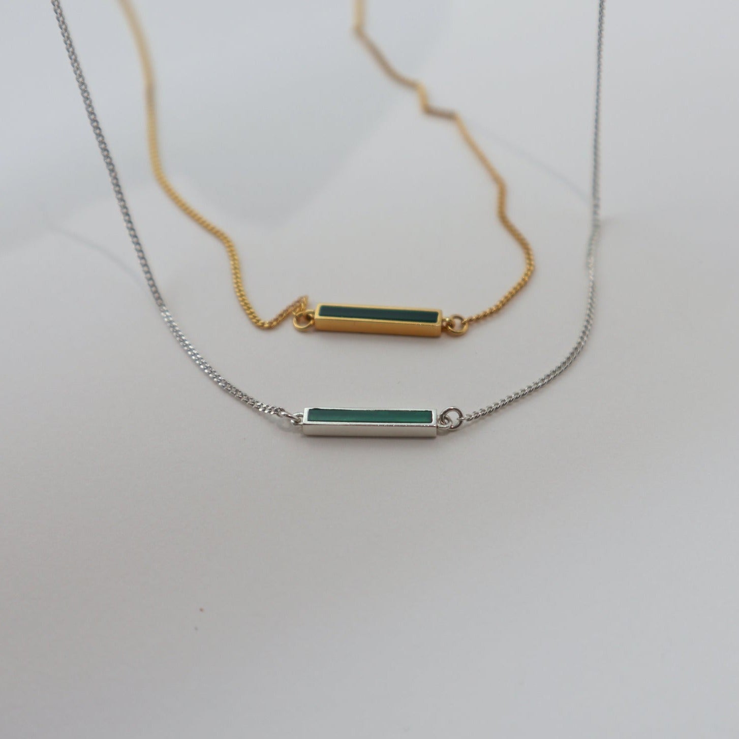 'Green Alchemy' Bar Necklace Image