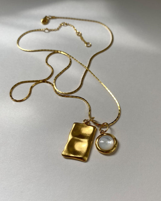 Liquid Name Tag Necklace