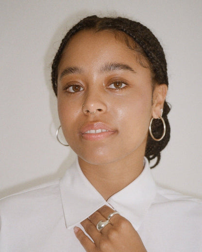 'Pamela' Pipe Hoop Earrings