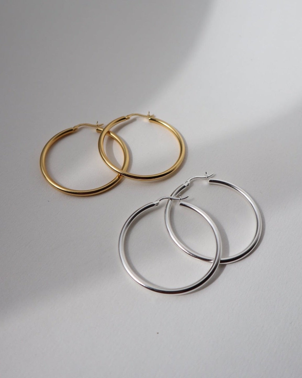 'Pamela' Pipe Hoop Earrings