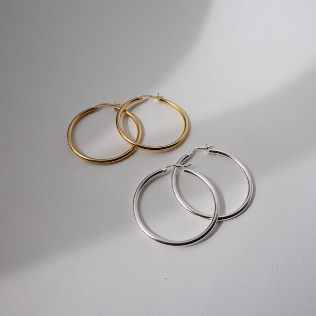 'Pamela' Pipe Hoop Earrings