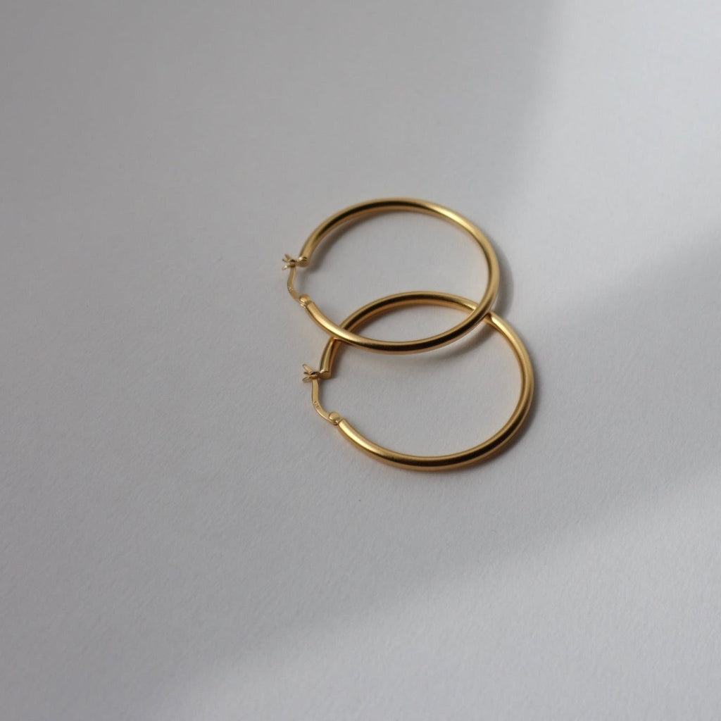 'Pamela' Pipe Hoop Earrings