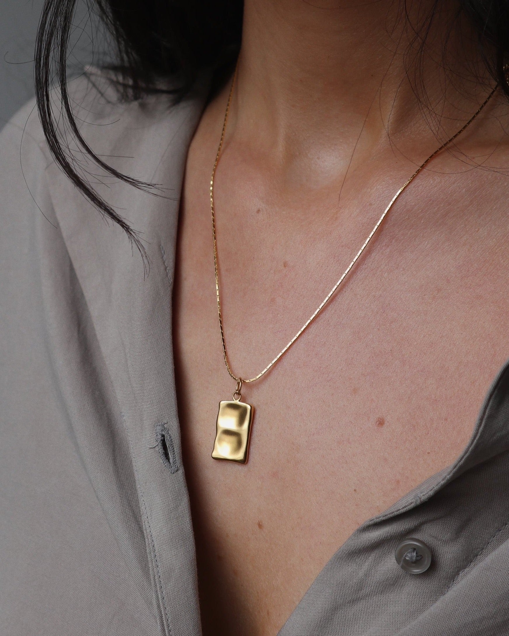 Liquid Name Tag Necklace