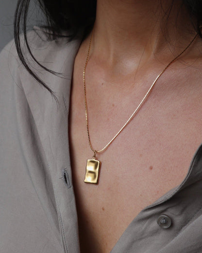 Liquid Name Tag Necklace