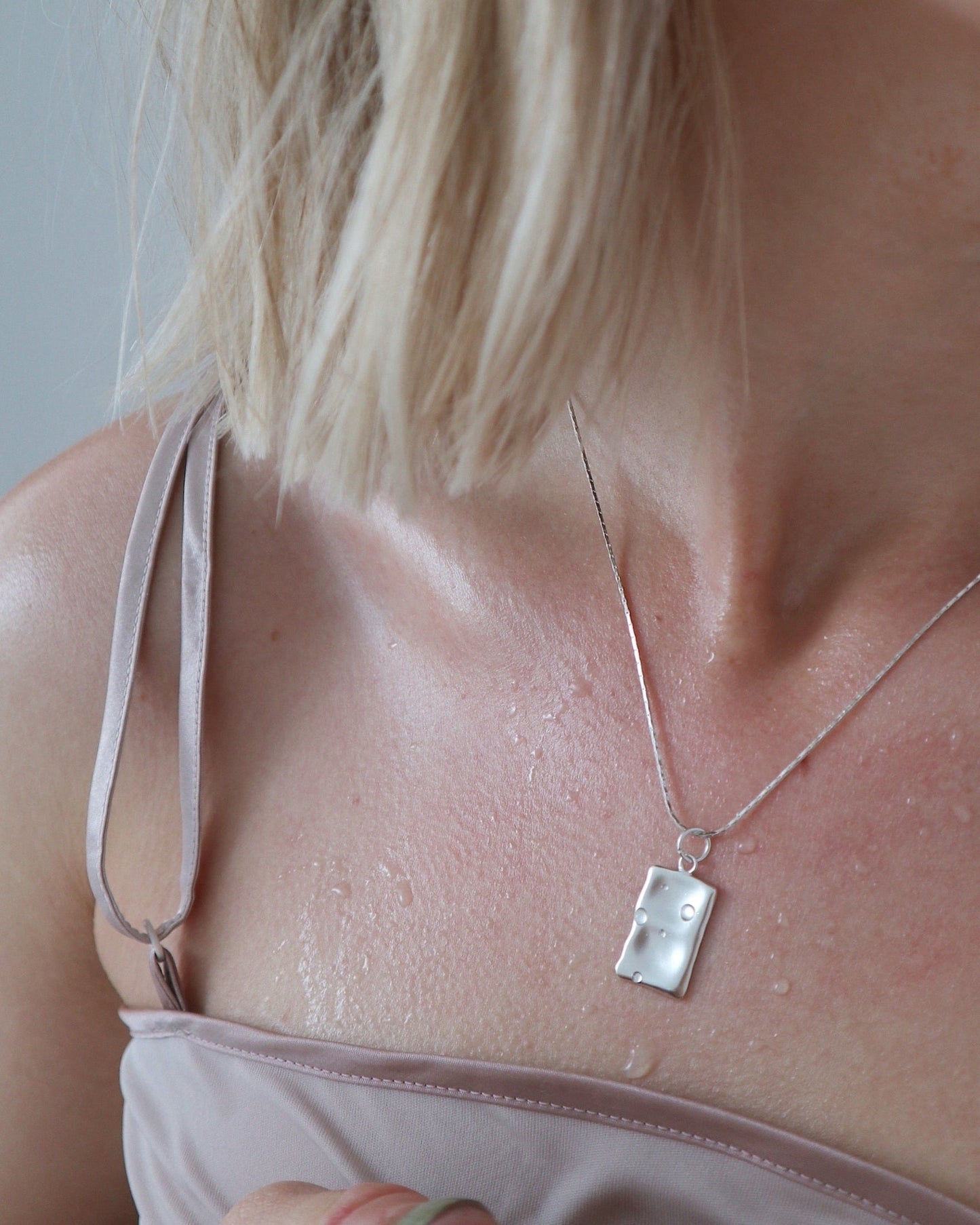 Liquid Name Tag Necklace