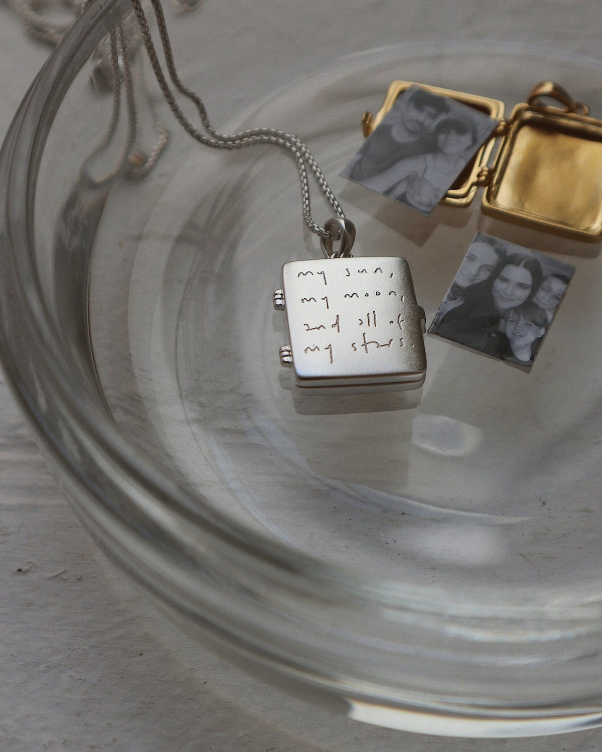 'My Sun, My Moon, and all of my Stars' Locket Necklace