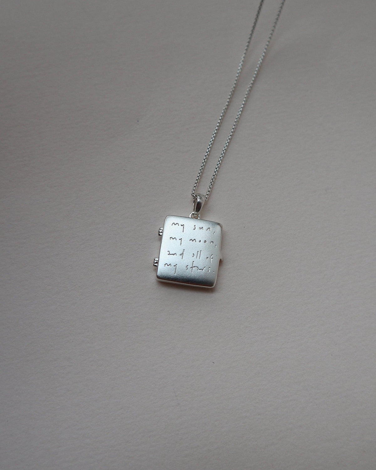 'My Sun, My Moon, and all of my Stars' Locket Necklace