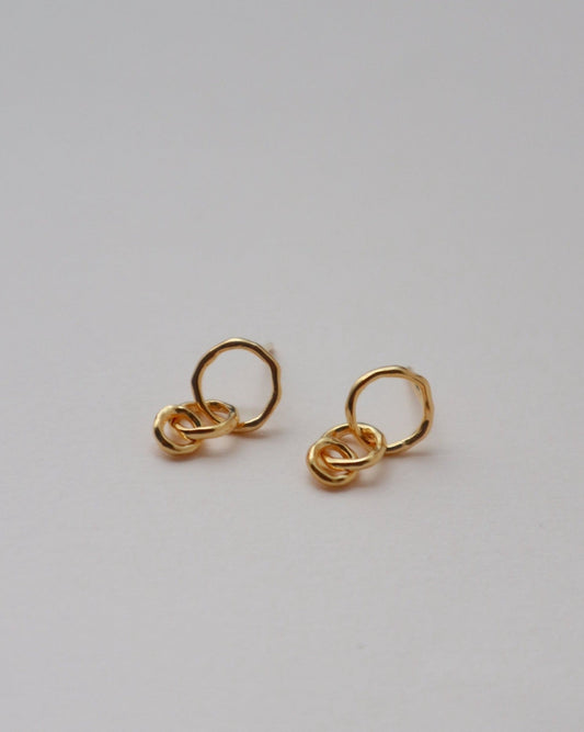 'Frieda' Interlocked Stud Earrings