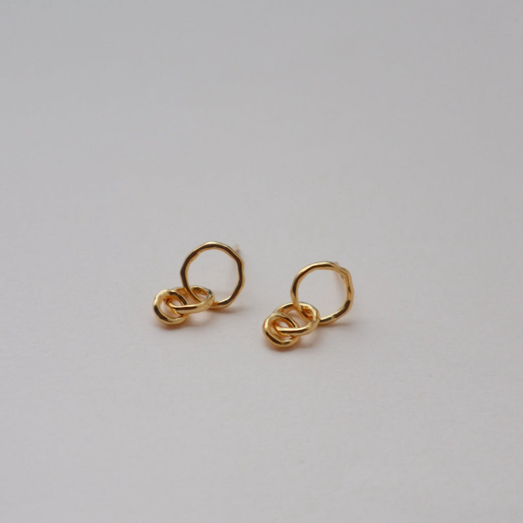 'Frieda' Interlocked Stud Earrings