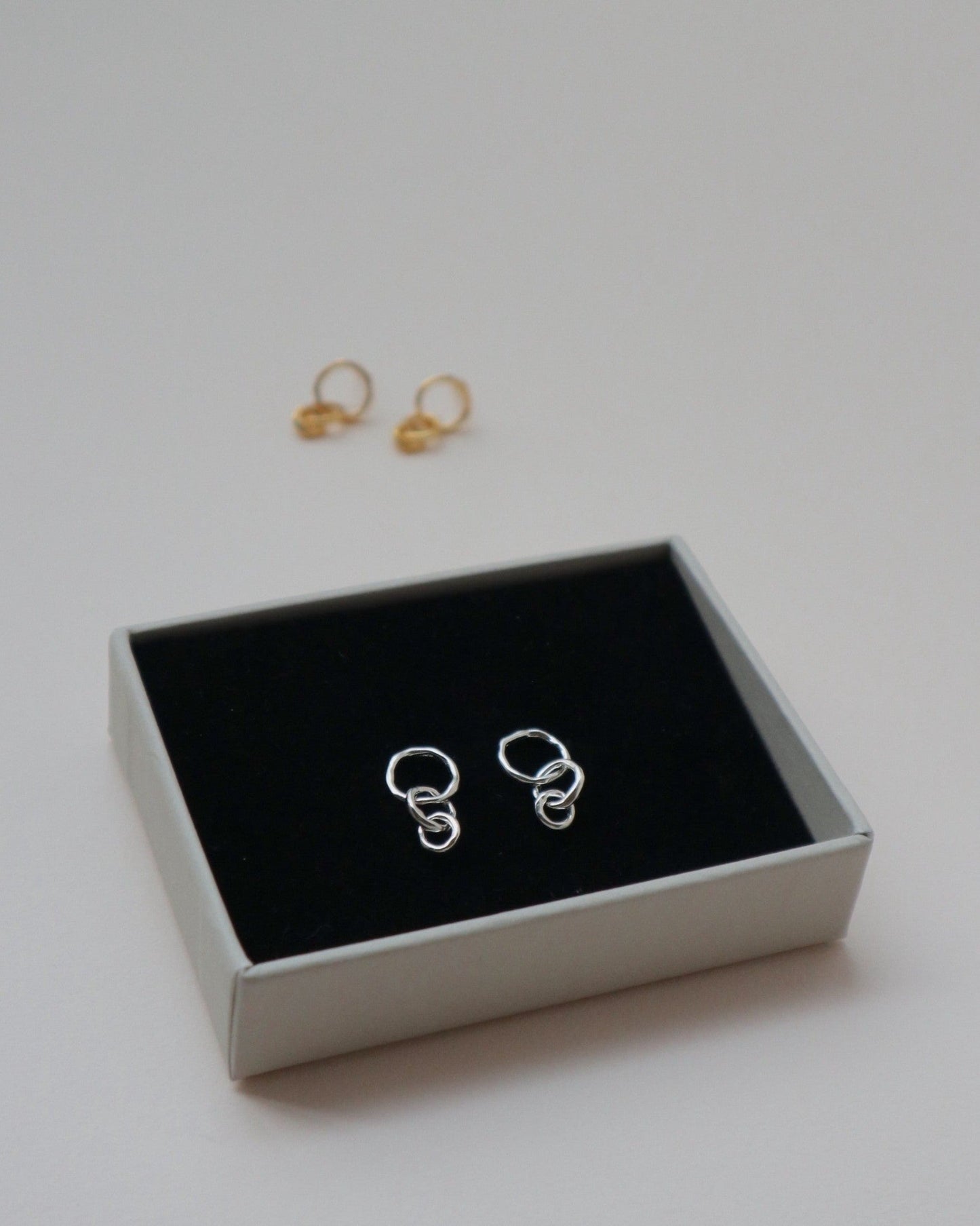 'Frieda' Interlocked Stud Earrings