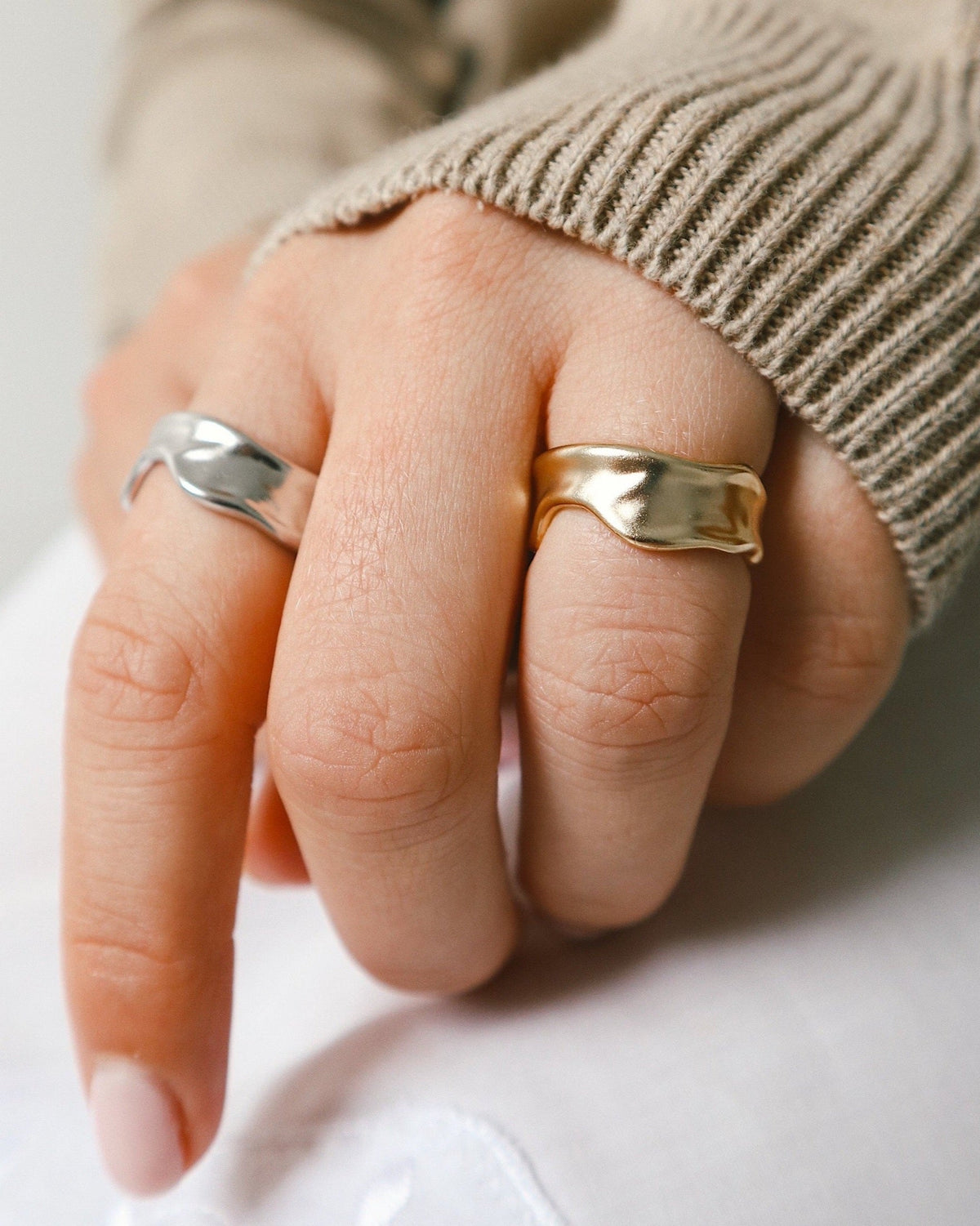 'Della' Drip Ring