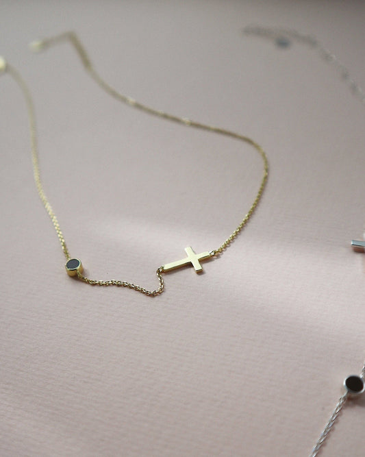 Cross Mona Choker Necklace