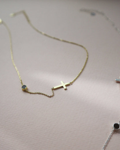 Cross Mona Choker Necklace