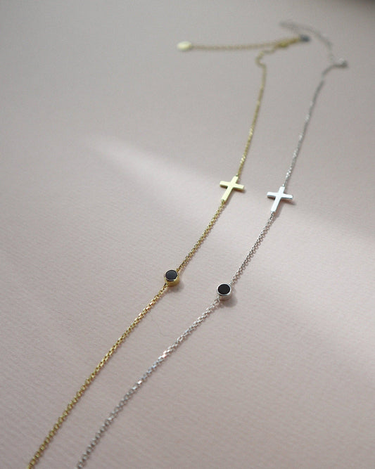 Cross Mona Choker Necklace