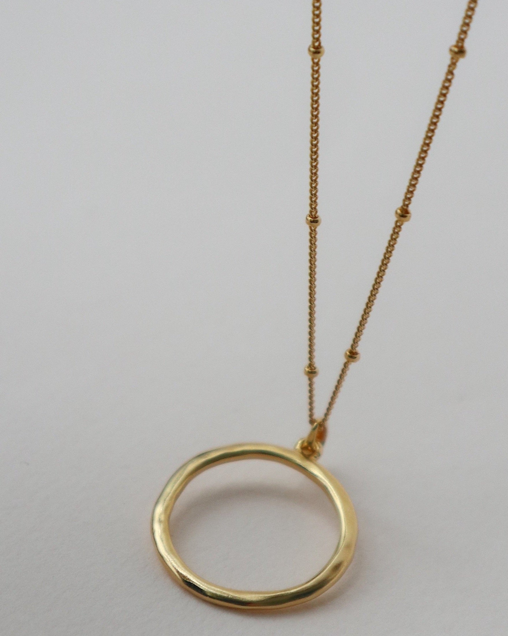'New Moon' Open Circle Necklace