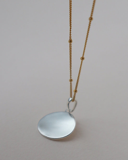 'New Moon' Open Circle Necklace