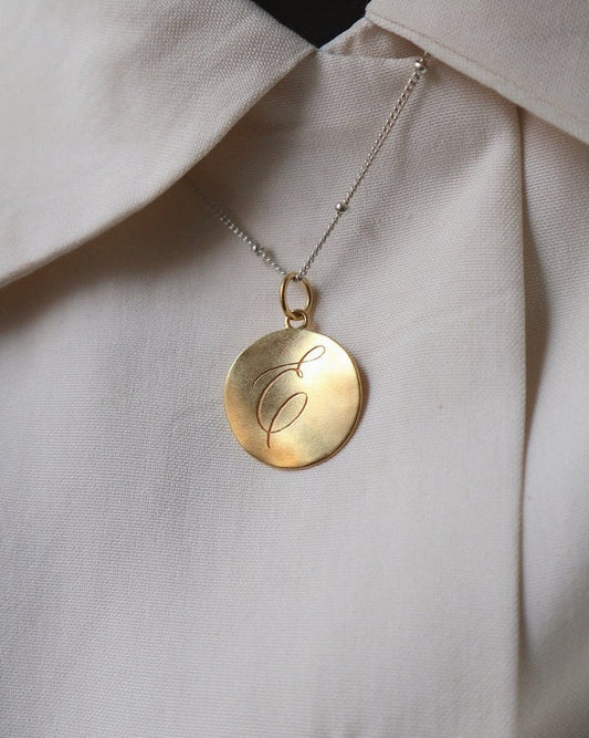 Mixed 'Dreamer' Pendant Engraved Necklace