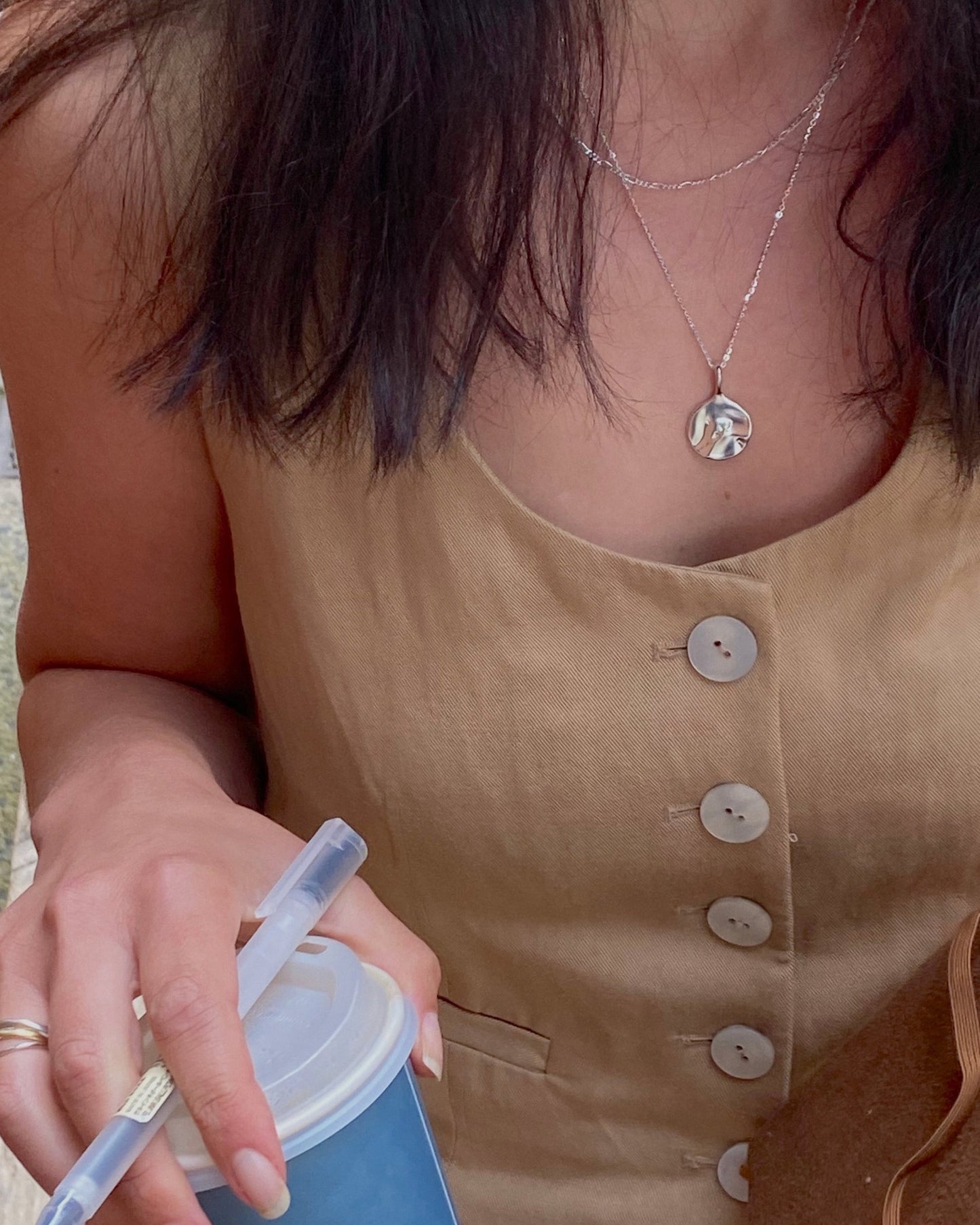 'Océane' Drip Pendant Necklace