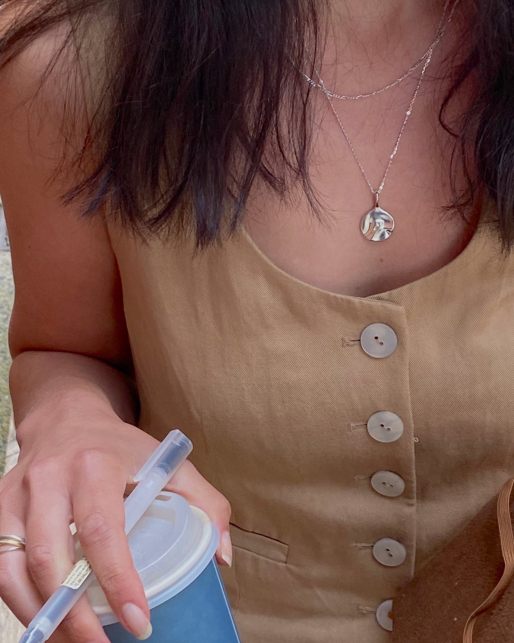 'Océane' Drip Pendant Necklace