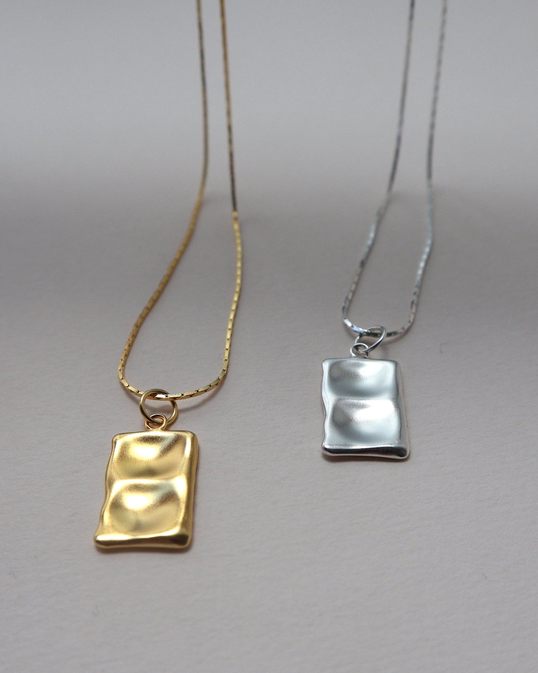 Liquid Name Tag Necklace