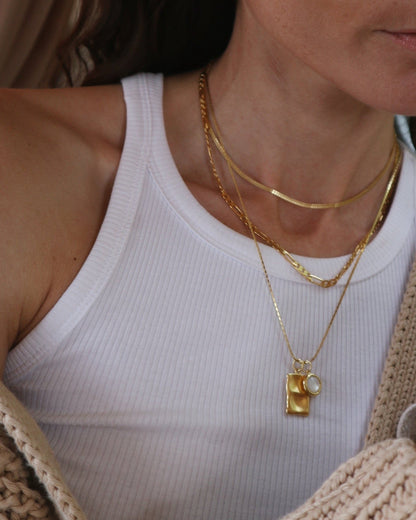 Liquid Name Tag Necklace