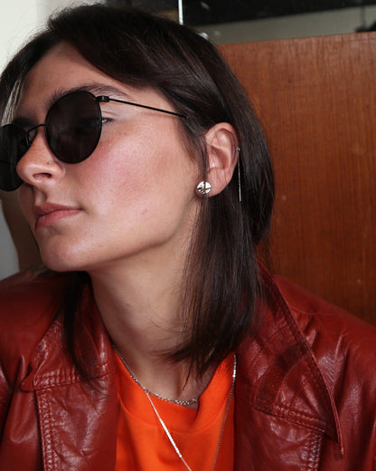 'Henri' Black Metal Sunglasses