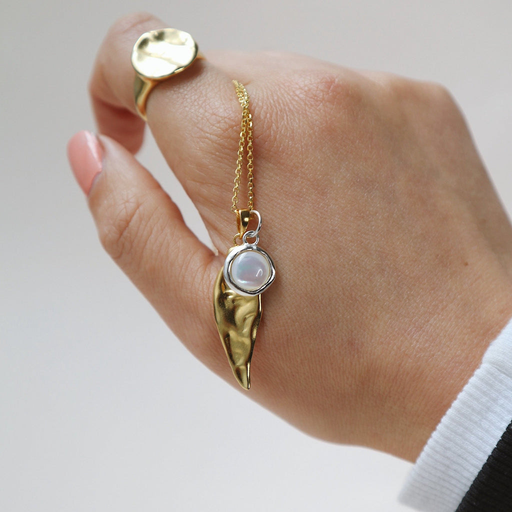 'Celeste' Messenger Feather Necklace