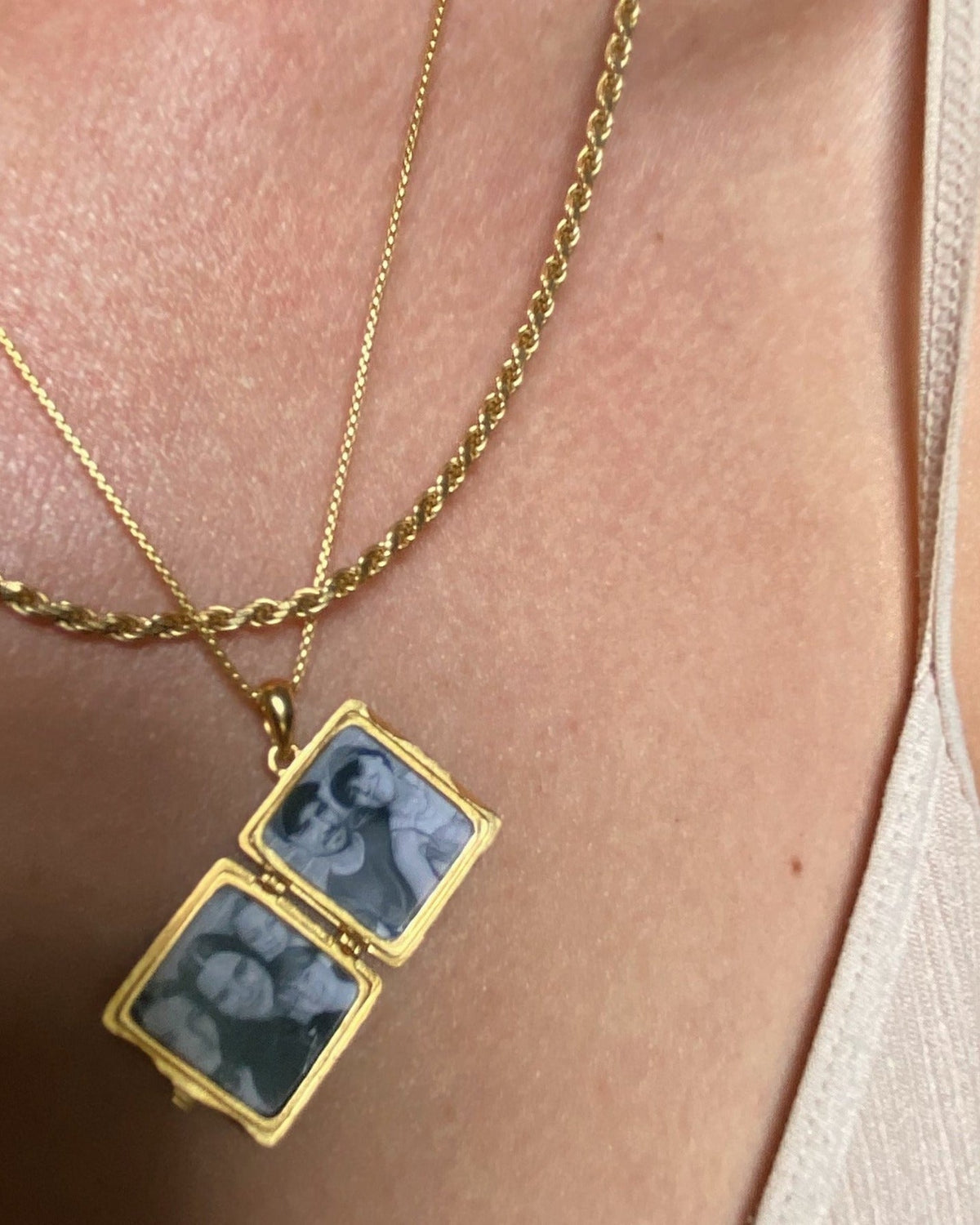 'My Sun, My Moon, and all of my Stars' Locket Necklace