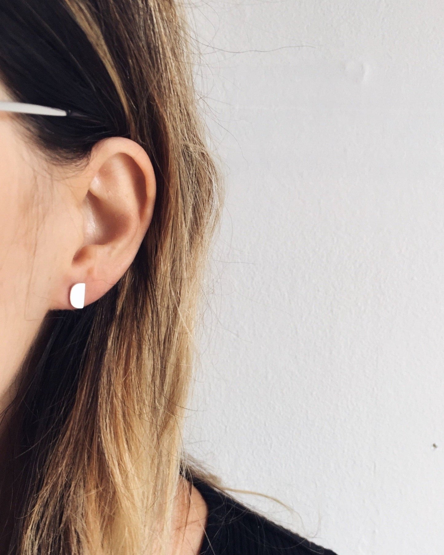 Mini-'D' Drop Earrings