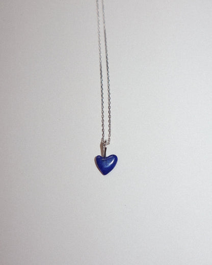 'Andie' Tiny Heart Charm Necklace - Lines & Current