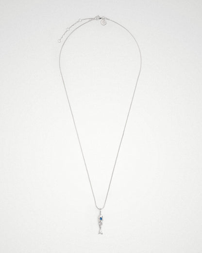 Blue 'Jean' Fish Necklace - LINES AND CURRENT
