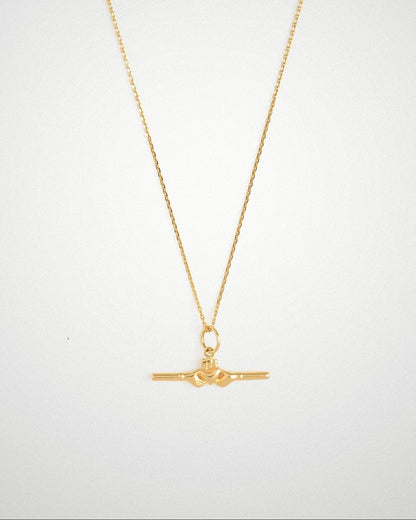 'Claddagh' Bar Necklace - LINES AND CURRENT
