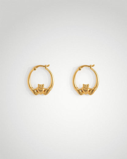 'Claddagh' Mid Hoops - LINES AND CURRENT