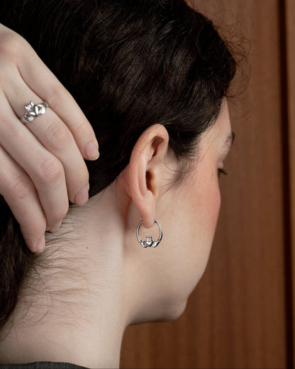 'Claddagh' Mid Hoops - LINES AND CURRENT