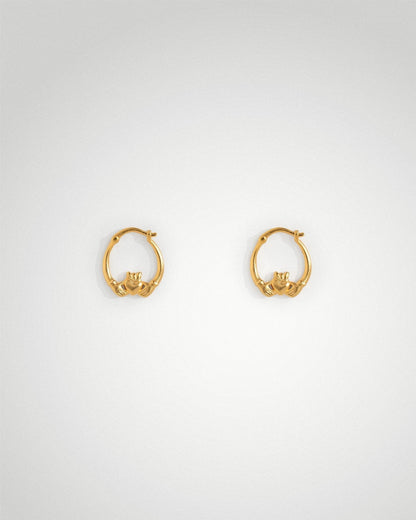 'Claddagh' Mini Hoops - LINES AND CURRENT