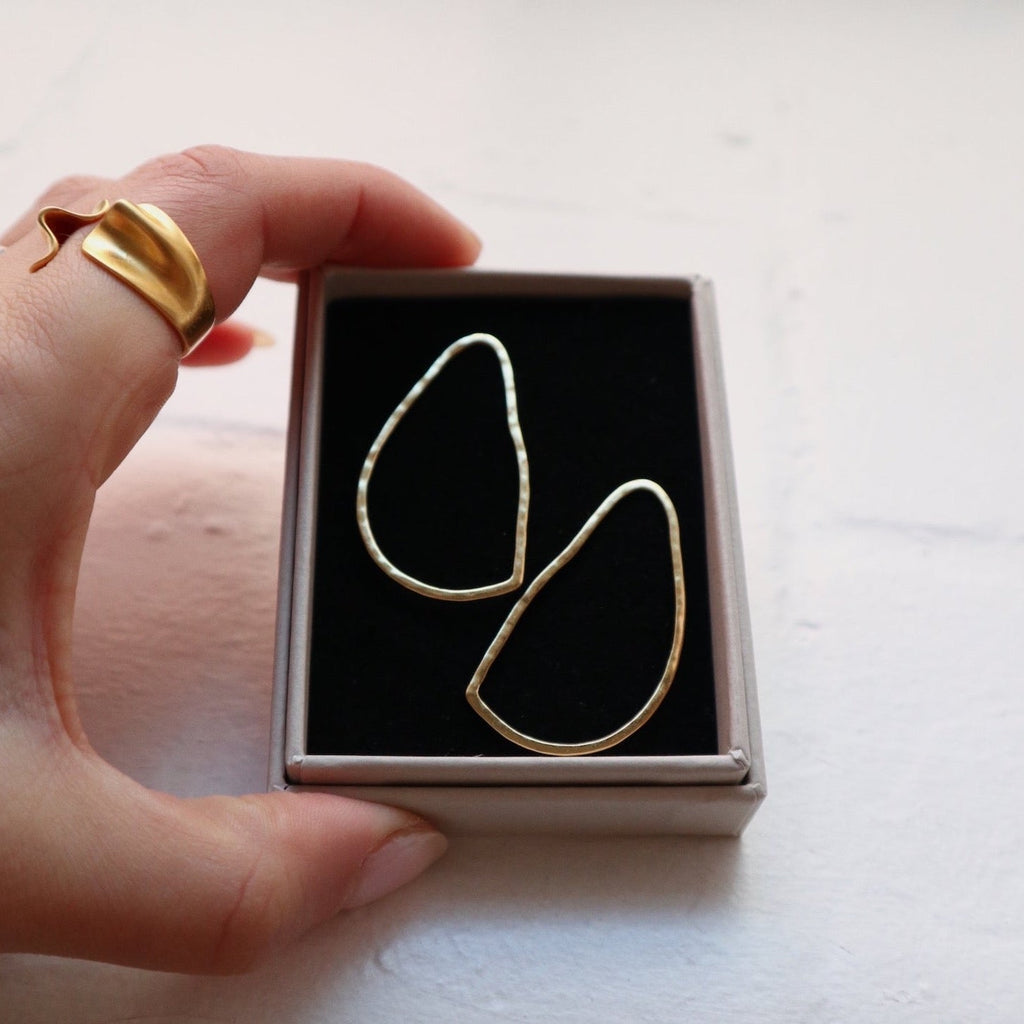 'Delilah' Oval Earrings - Lines & Current