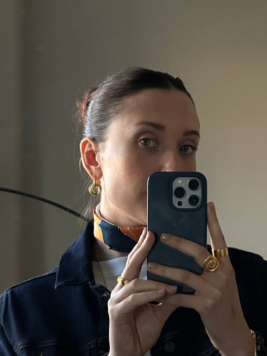 'Eliason' Interlocked Knot Earrings - Lines & Current