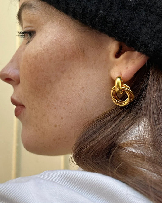 'Eliason' Interlocked Knot Earrings