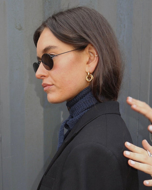 'Eliason' Interlocked Knot Earrings - LINES AND CURRENT